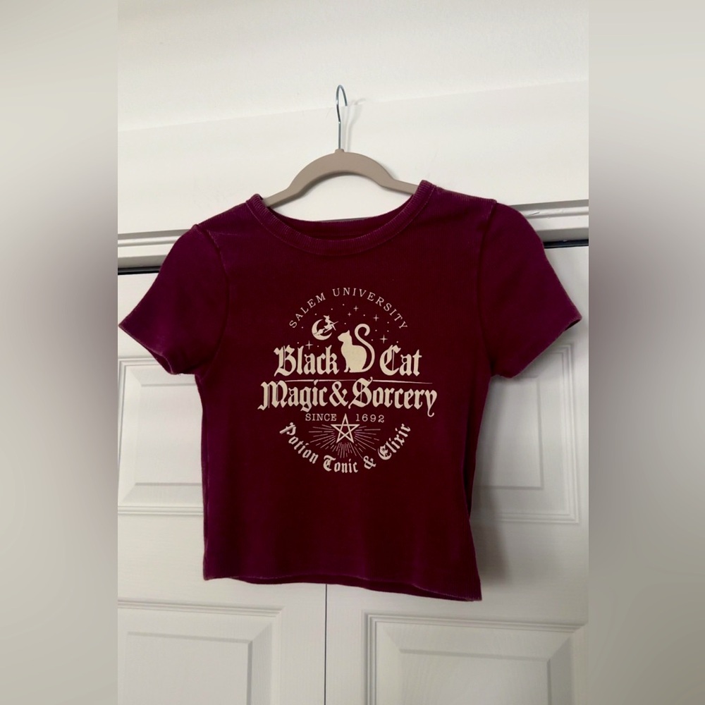Cropped Ribbed T-Shirt
